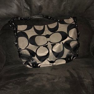 Black Coach medium Hobo Purse
